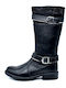 Kids Boots with Zipper Black