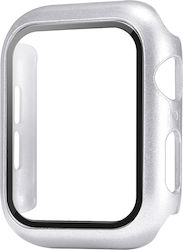 Sonique Carcasă de Plastic cu Sticlă în culoarea Argintiu pentru Apple Watch 40mm Sonique Carcasă de Plastic cu Sticlă în culoarea Argintiu pentru Apple Watch 40mm
