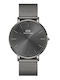 Daniel Wellington Herrenuhr 40mm Batterie mit Gray Metallarmband