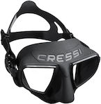CressiSub Μάσκα Θαλάσσης Σιλικόνης Atom σε Μαύρο χρώμα