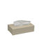 Pam & Co Suport pentru șervețele Metalică Ivory Matte 25x13x7.5cm 120-703