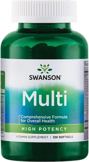 Swanson High Potency Multi Πολυβιταμίνη για Ενίσχυση του Ανοσοποιητικού 120 μαλακές κάψουλες