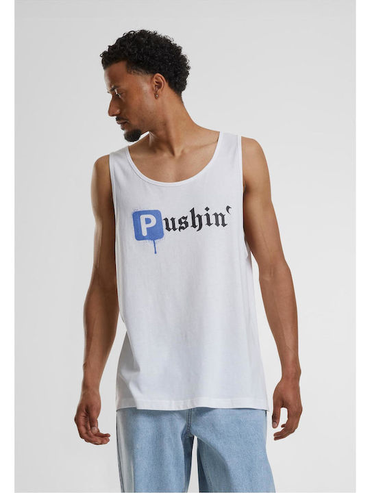 Mister Tee Pushin P Μπλούζα Λευκή Βαμβακερή