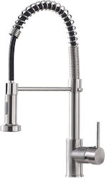 HOD-INX-50CM-GR U-förmig Zähler mit Spirale Edelstahl Silber