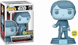 Funko Pop! Filme: Krieg der Sterne - Luke Skywalker Holografisch 615 Leuchtet im Dunkeln Sonderausgabe