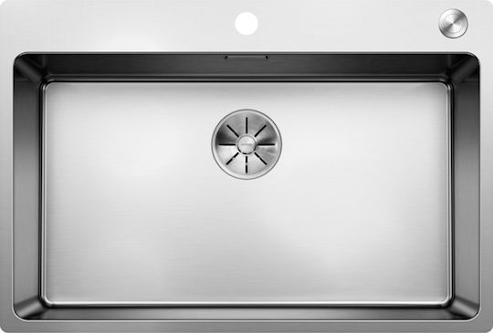 Blanco Andano 700-IF/A Ισόπεδος Νεροχύτης Inox Σατινέ Μ74xΠ50cm Ασημί