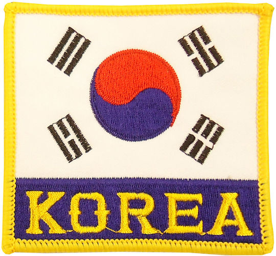 Olympus Sport Judo Embroidered Badge with Korean flag 5007018