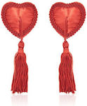 Toyz4lovers Capace de sfârcuri Inima Sfârcuri Sfârcuri Tassels Red