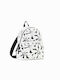 Desigual Die-cut Flowers Women's Bag Backpack White