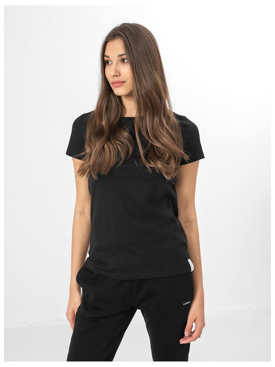 Outhorn Damen Sportlich T-shirt Schwarz