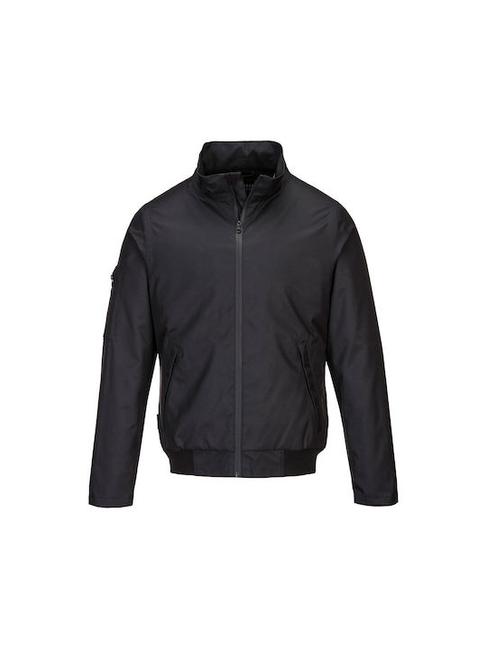 Portwest Waterproof Work Jacket Black