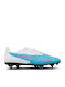 Nike Phantom GX Academy Football Shoes with Cleats Baltic Blue / White / Laser Blue / Pink Blast