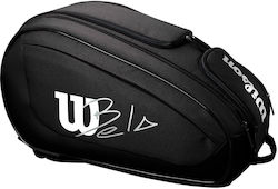 Wilson Super Tour Bela Τσάντα Πλάτης Padel 2 Ρακετών Μαύρη