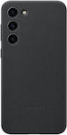 Samsung Leather Cover Back Cover Δερμάτινο Μαύρο (Galaxy S23+)