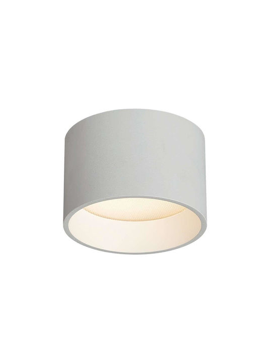 VK Lighting VK/02169/CE/W/W/110 Μοντέρνα Μεταλλική Πλαφονιέρα Οροφής με Ενσωματωμένο LED σε Λευκό χρώμα 11cm