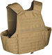 Mil-Tec Kampfweste Plate Carrier Laser Cut mit Molle-System Braun