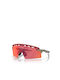 Oakley Encoder Strike Vented Men's Sunglasses with Gray Plastic Frame and Red Lens OO9235-08