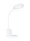 Eglo Brolini Rechargeable LED Office Lamp with Flexible Arm in White Color