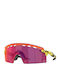 Oakley Encoder Strike Vented Men's Sunglasses with Yellow Plastic Frame and Purple Lens OO9235-07