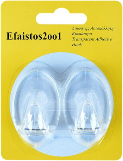 Haken Badezimmer Doppelt Aufkleber ​33x5.5cm Transparentes