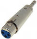 Ultimax JT-2155 Converter XLR female to 6.3mm male Silver 1pcs