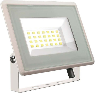 V-TAC F-Class Waterproof LED Floodlight 20W Cold White 6500K IP65