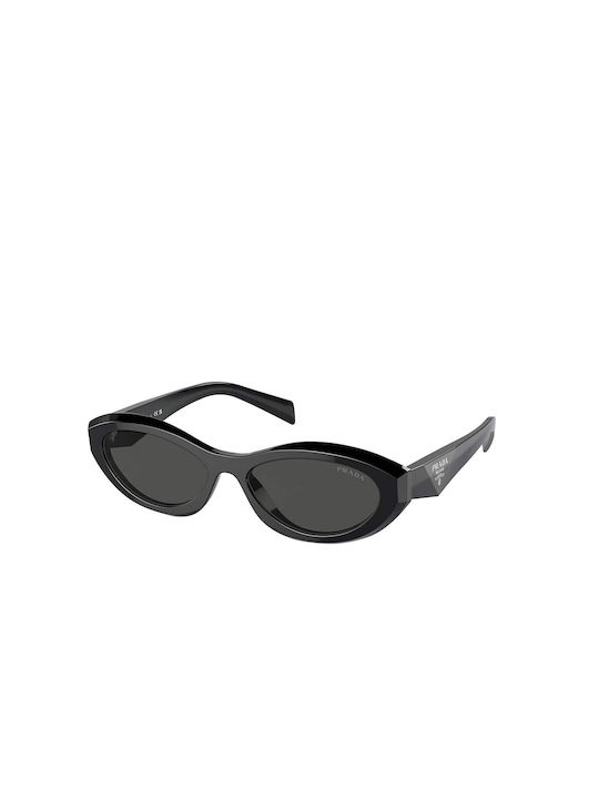 Prada Women's Sunglasses with Black Plastic Frame and Black Lens PR26ZS 16K08Z