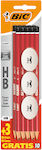 Bic Pencil HB with Eraser Red 10pcs