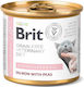 Brit Veterinary Diet Hypoallergenic Wet Food for Cats in Cans with Salmon Diet, Grain-Free 200gr