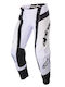 Alpinestars MX Techstar Bărbați Pantaloni Motocross Alb