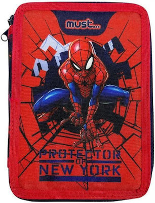 Must Protector Of New York Pencil Case Full with 2 Compartments Red