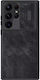 Nillkin Qin Pro Buchen Sie Synthetisches Leder 2mm Schwarz (Galaxy S23 Ultra)