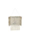 Inart Hanging Wall Decor Ecru Fabric 30x3x50cm