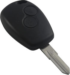 Car Key Shell with Blade with 2 Buttons for Dacia