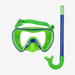 Mares Diving Mask with Breathing Tube Turtle Set Blue-Green