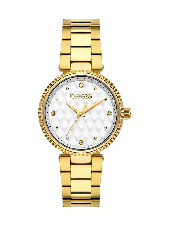 Breeze Bossy Women's Watch with Gold Metal Bracelet