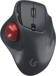 KeySonic Wireless Ergonomic Mouse with Trackball Black