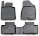 Novline Set of Front and Rear Mats 4pcs Tray Type for Kia Ceed 5D 2012 Black