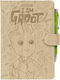 Grupo Erik Marvel Guardians Of The Galaxy Groot Notizbuch A5 Bullet Journal 90 Blätter mit Punkten mit Hartcover und Stifthalter Beige