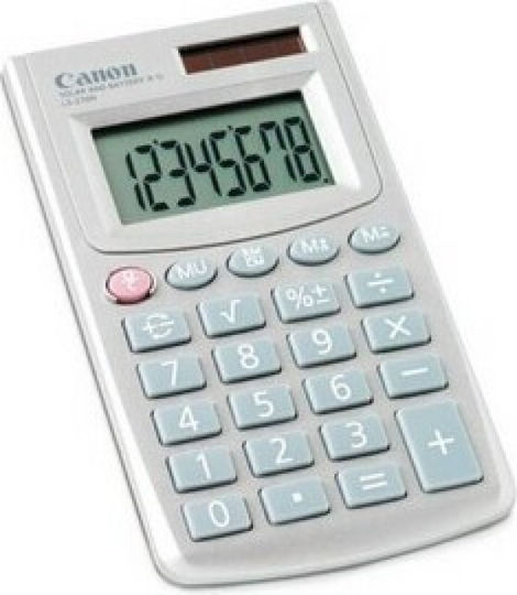 Canon LS270HBl Αριθμομηχανή 8 Ψηφίων σε Ασημί Χρώμα