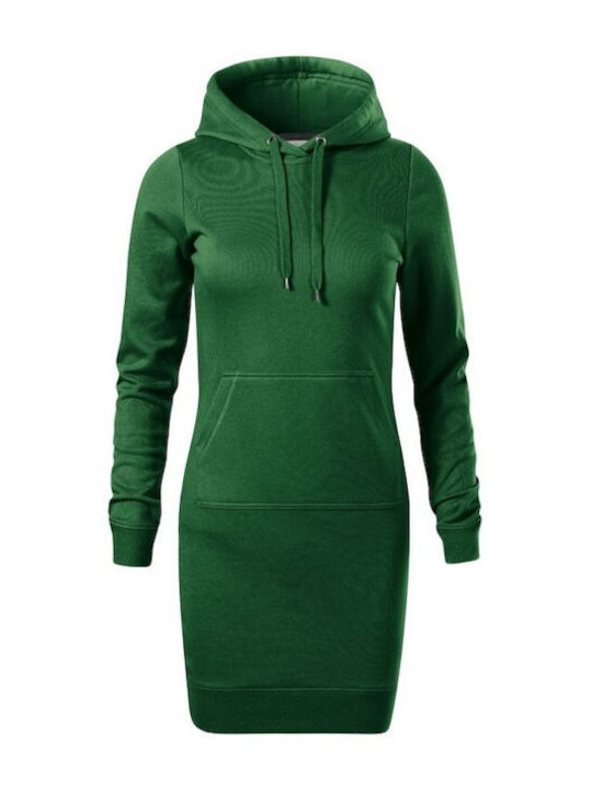 Malfini Mini Rochie cu Glugă Verde