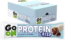 Go On Nutrition Protein Crisp Μπάρες Πρωτεΐνης με Γεύση Cookies Caramel 24x50gr Go On Nutrition Protein Crisp Μπάρες Πρωτεΐνης με Γεύση Cookies Caramel 24x50gr