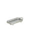 Inart Metallic Rectangular Decorative Tray with Mirror