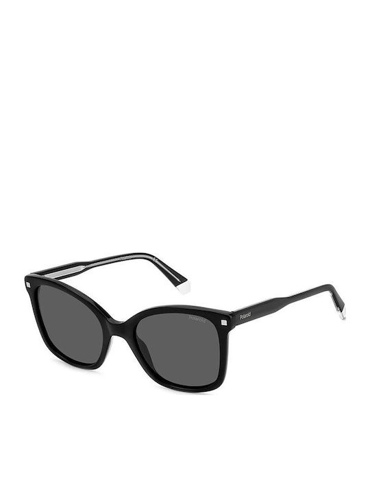 Polaroid Women Sunglasses with Black Horn-Rimme...