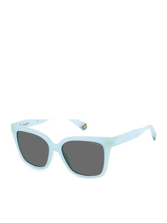 Polaroid Women's Sunglasses with Blue Plastic F...