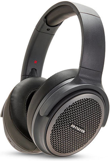Aiwa HST-250BT Kabellos / Kabelgebunden Über Ohr Kopfhörer mit 13 Stunden Betriebszeit Gray