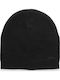 Beanie Ανδρικός Σκούφος με Rib Πλέξη σε Μαύρο χρώμα