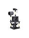 Pawhut Scratching Post Cat Trees Gray 4 levels 48x48x125cm