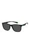 Polaroid Unisex Ochelari de soare cu Negru Cadru și Gri Polarized Lentilă PLD2140/S 3OL/M9