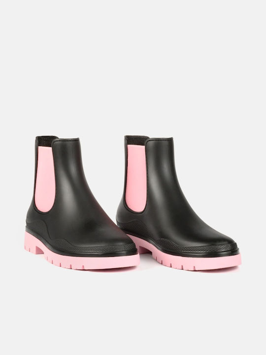 Arte Piedi Women's Short Wellies Black/Pink